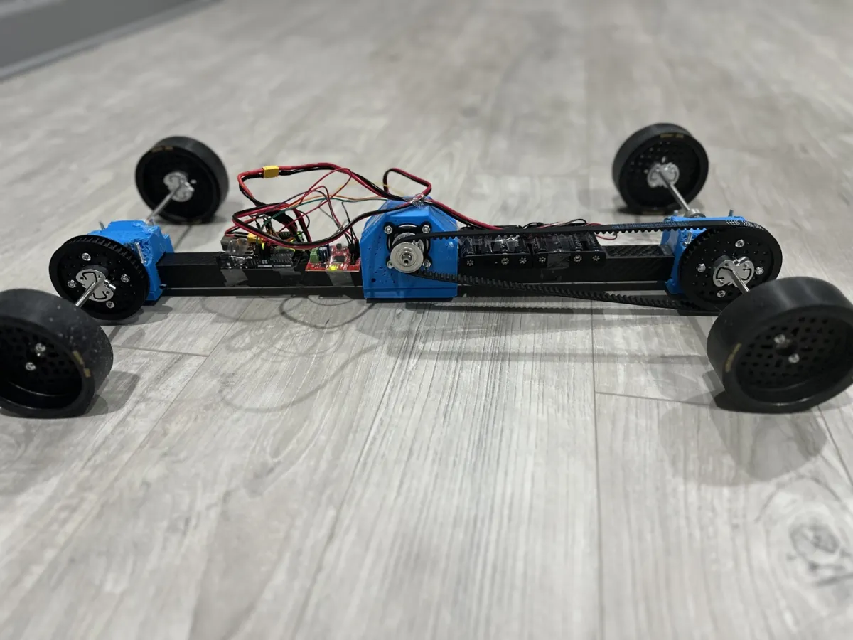 The built Science Olympiad electric vehicle